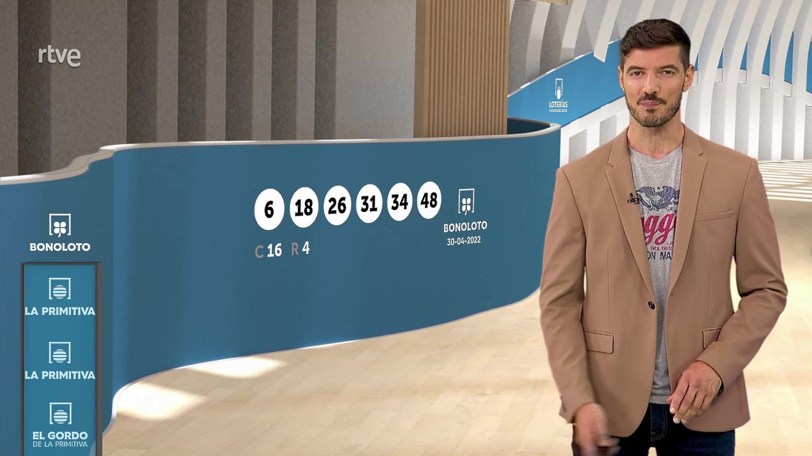 Sorteo de la Bonoloto y Primitiva del 30/04/2022 - ver ahora