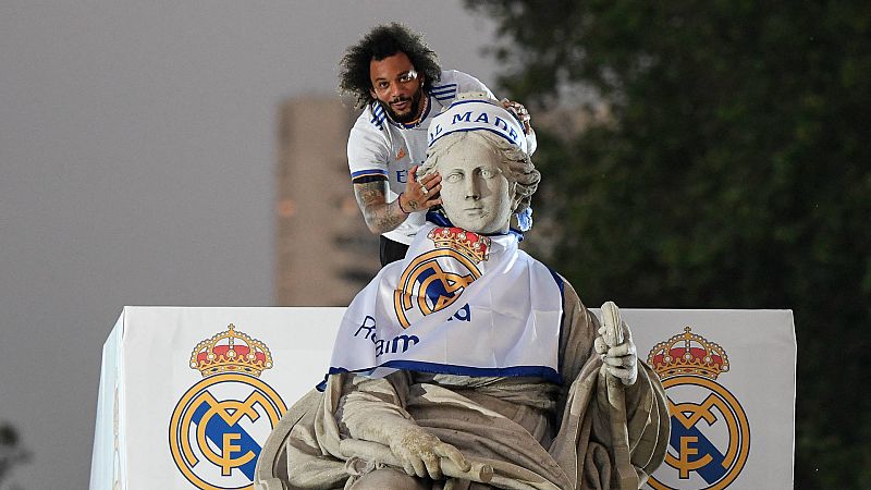 Así celebró el Real Madrid su 35ª liga, de vuelta a la Cibeles