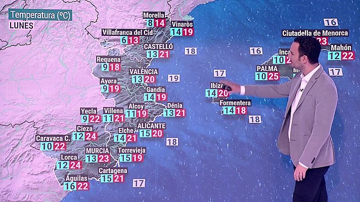El tiempo - Las temperaturas mínimas subirán en el tercio sur peninsular y bajarán en Pirineos