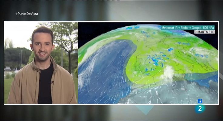 El temps - Dimarts amb forts xàfecs, tempestes i clarianes