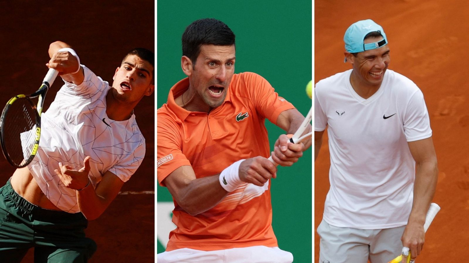 El Mutua Madrid Open se prepara para el debut de Alcaraz, Djokovic y Nadal