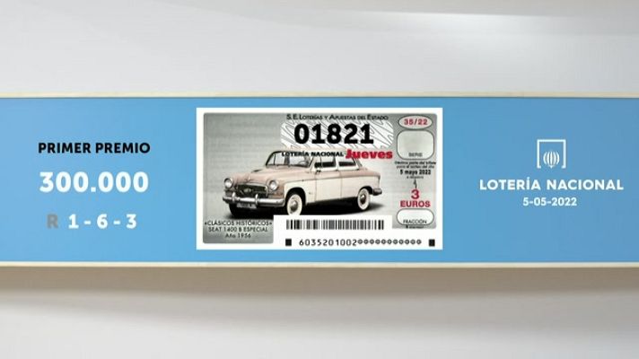 SELAE - Sorteo de la Lotería Nacional del 05/05/2022