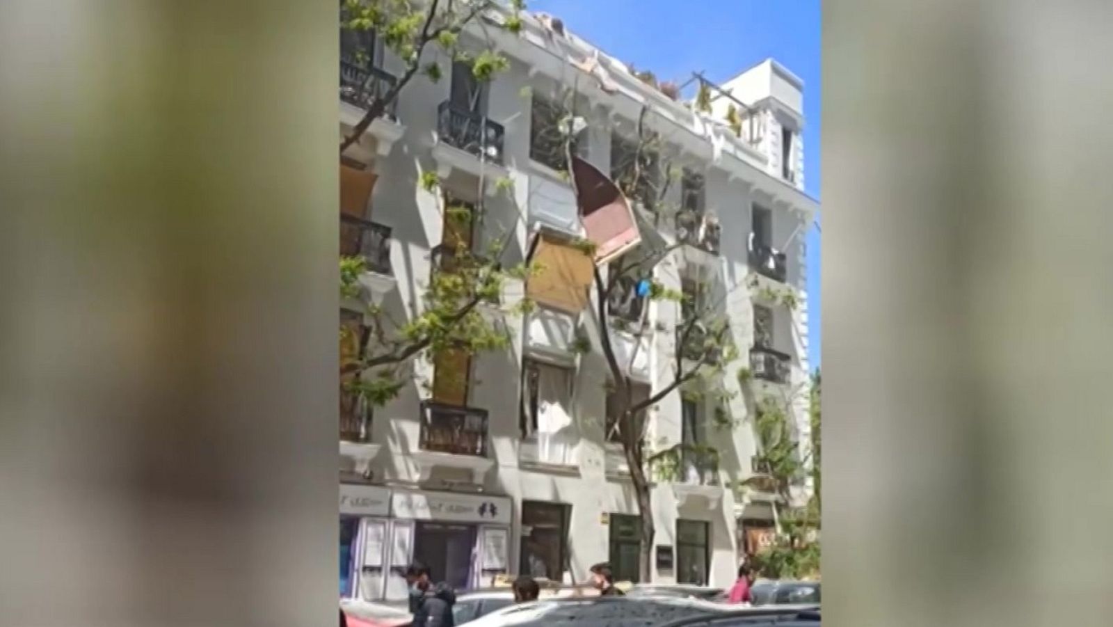 Explosión en un edificio de 4 plantas en el barrio de Salamanca de Madrid