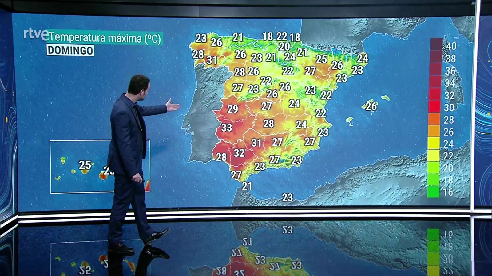 Las temperaturas continuarán en ascenso en la mayor parte del país excepto en el litoral de Andalucía y Estrecho - ver ahora