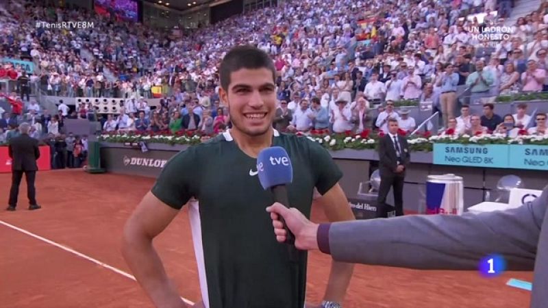 Mutua Madrid Open 2022 | Carlos Alcaraz y su secreto: "Trabajar mucho y disfrutar"