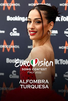 Eurovisión - Alfombra turquesa de la ceremonia de apertura