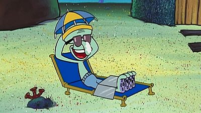 El día libre de Calamardo - Bob Esponja | Ver