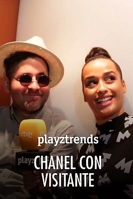 Chanel Terrero, reportera en el concierto de Visitante