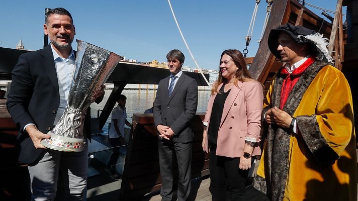 Telediario 1 - El Eintracht recibe 100.000 peticiones de entradas para la final de la Europa League en Sevilla