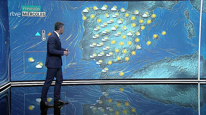 Predominio de cielos poco nubosos o despejados en la Península y Baleares, con algunos intervalos de nubes altas - ver ahora