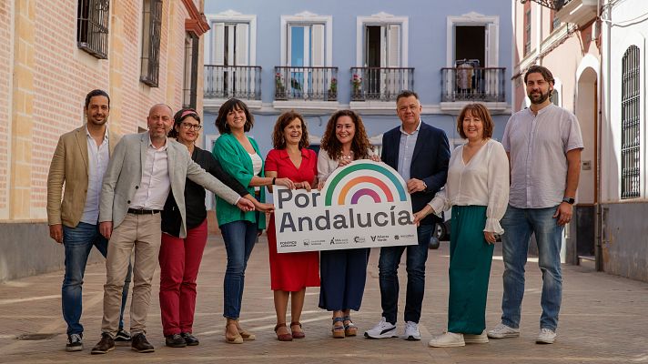 Telediario 1 - La coalición de izquierdas Por Andalucía escenifica su unidad, pide disculpas y ve resueltas las discrepancias
