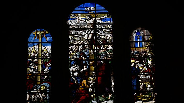 Telediario 1 - Las vidrieras de la catedral de Segovia: más de 13 años en proceso de restauración
