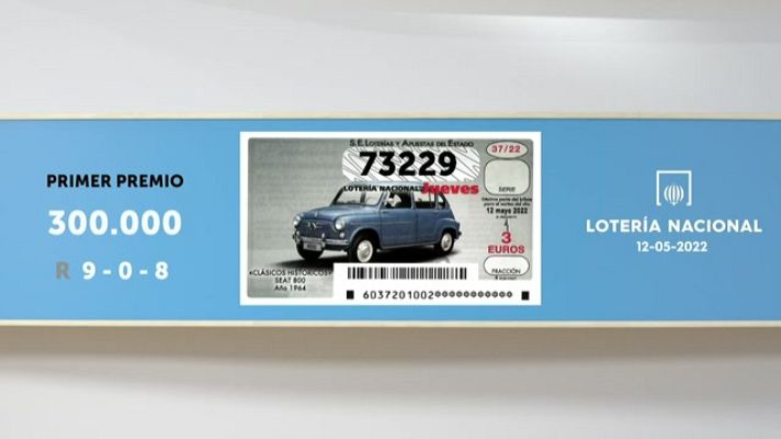 SELAE - Sorteo de la Lotería Nacional del 12/05/2022
