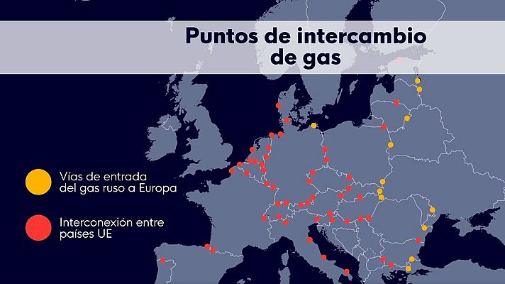 Telediario 1 - Europa piensa en la 'cláusula de solidaridad' ante un corte del gas ruso