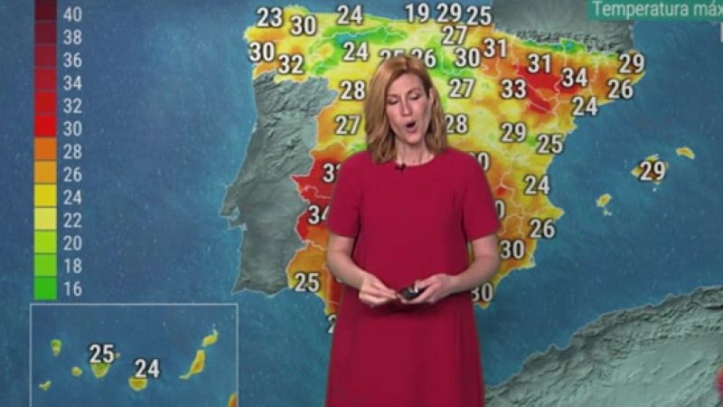 Nubosidad y posibilidad de chubascos en el interior peninsular para este sábado - El tiempo | Ver