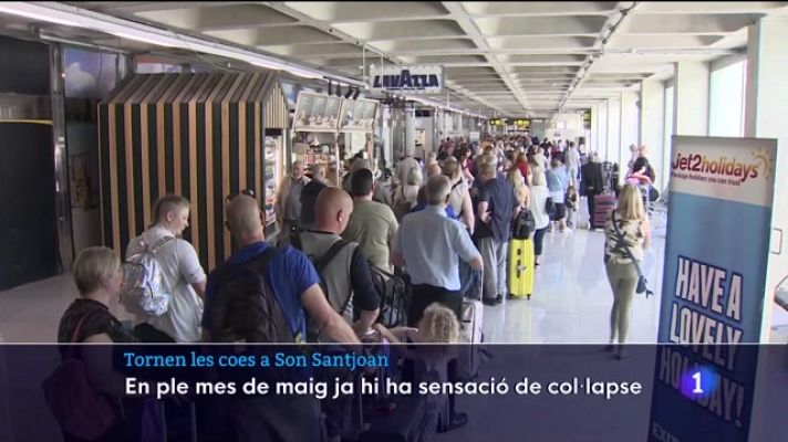 Informatiu Balear - Aglomeracions a l'aeroport