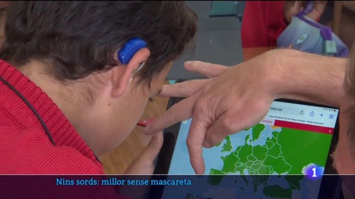 Informatiu Balear - Sense mascareta per als nins sords