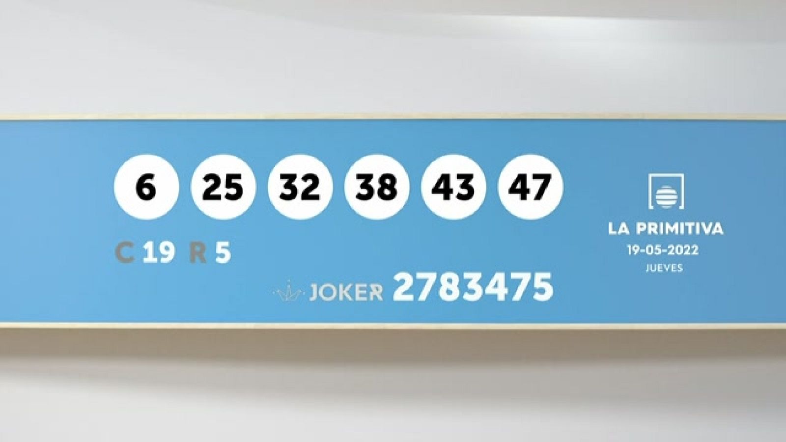 Sorteo de la Lotería Primitiva y Joker del 19/05/2022 - Ver ahora