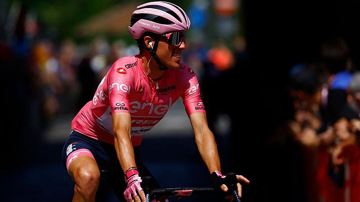 Telediario 1 - Juanpe López, de 'niño vatio' a maglia rosa del Giro