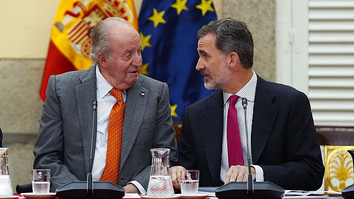 La hora de La 1 - El rey Juan Carlos se reencuentra con Felipe VI en Zarzuela tras casi dos años de alejamiento