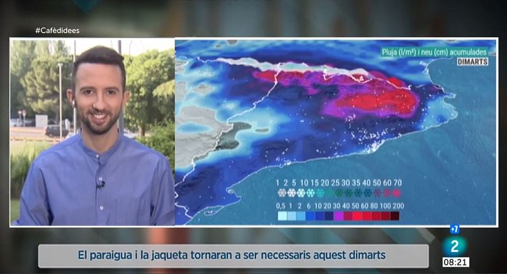 El temps - Dilluns menys càlid previ a un canvi de temps