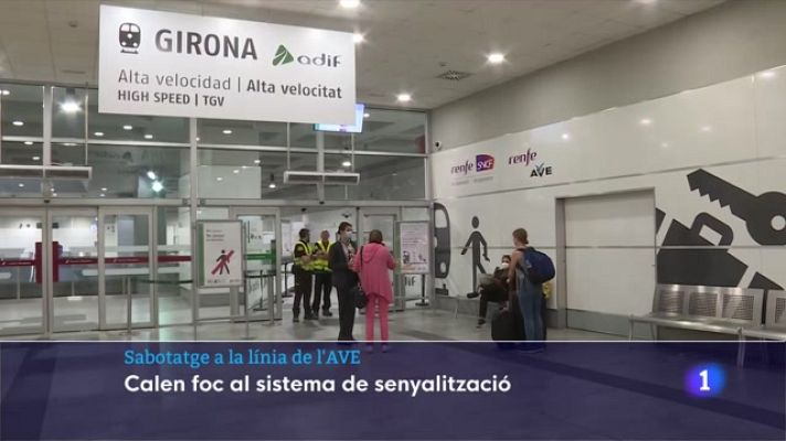 L'Informatiu - Retards de 45 minuts a l'AVE entre Barcelona i Figueres