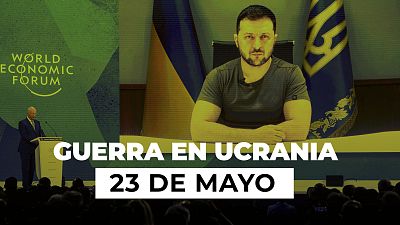 Da 89 de guerra: Zelenski arranca el Foro de Davos pidiendo ms sanciones a Rusia