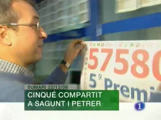 L'informatiu - Comunitat Valenciana - L'informatiu Comunitat Valenciana - 22/12/09