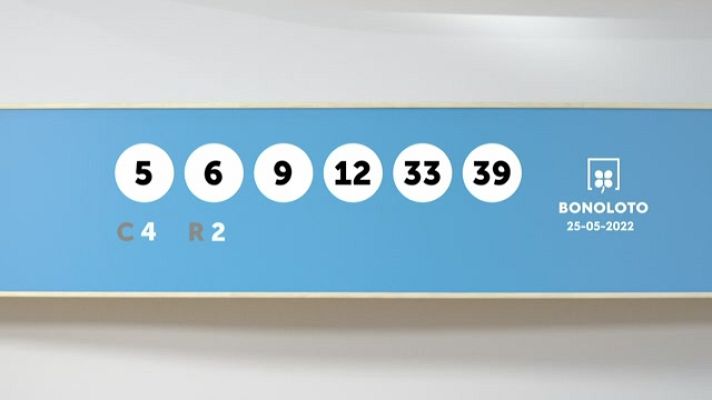 SELAE - Sorteo de la Lotería Bonoloto del 25/05/2022