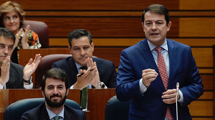 Telediario 1 - Mañueco pide disculpas por las palabras de García-Gallardo sobre discapacidad