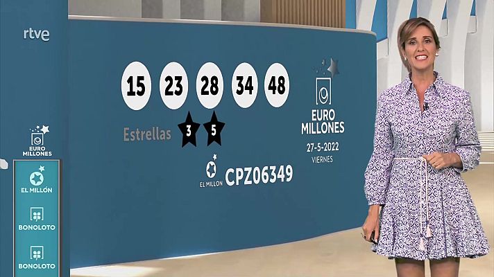 Loterías - Sorteo de la Bonoloto y Euromillones del 27/05/22