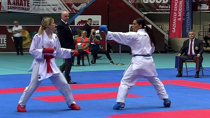 Kárate - Cto de Europa.Bronce Kumite equipos femenino: España-Suecia
