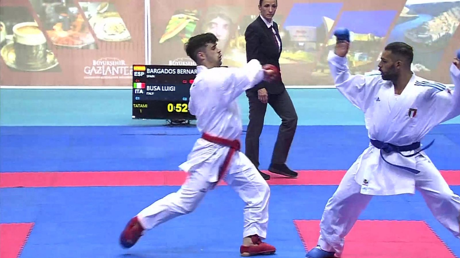 Campeonato de Europa. Bronce Kumite masculino -75kg: Carlos Bargados - Luigi Busa - ver ahora
