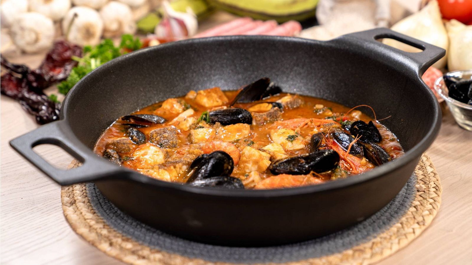 Menudos Torres - Receta de zarzuela de mero y marisco