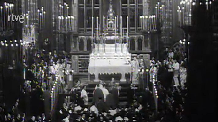 Archivo TVE - Archivo - Inauguración del 35 Congreso Eucarístico Internacional, Barcelona 1952