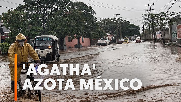 Modo Digital - El huracán Agatha llega a la costa del sur de México