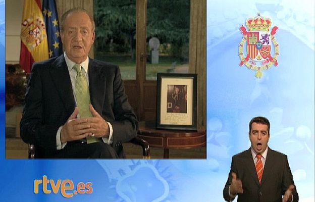  - El mensaje del Rey, en signos