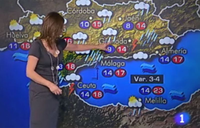 Fuertes lluvias en el sureste peninsular