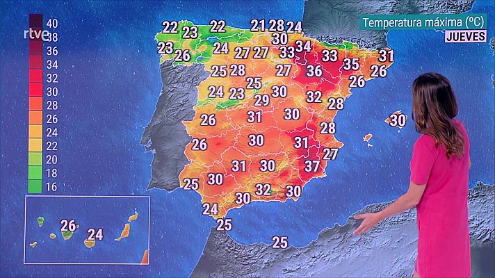 El tiempo - Una borrasca situada al oeste de Portugal afectará a gran parte del tercio noroeste peninsular, con cielos nubosos, chubascos y tormentas ocasionales en general