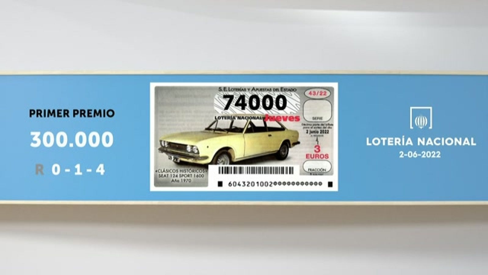 Sorteo de la Lotería Nacional del 02/06/2022 - Ver ahora