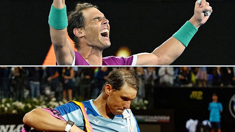 Rafa Nadal vive un año 2022 de emociones fuertes en las pistas