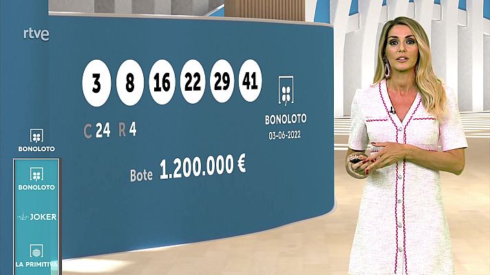 Loterías - Sorteo de la Bonoloto y Euromillones del 03/06/22