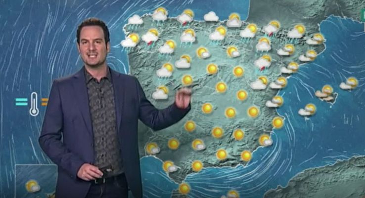 El tiempo - Cielo nuboso con chubascos y tormentas localmente fuertes al norte