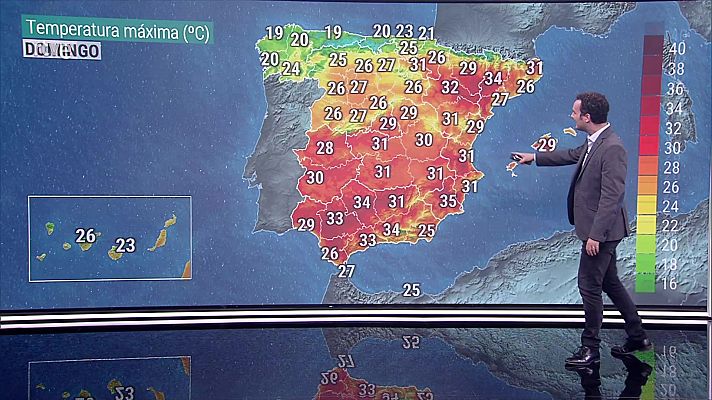 El tiempo - Nuboso con precipitaciones en Galicia y Cantábrico, que pueden ir acompañadas de alguna tormenta, pudiendo ser localmente fuertes