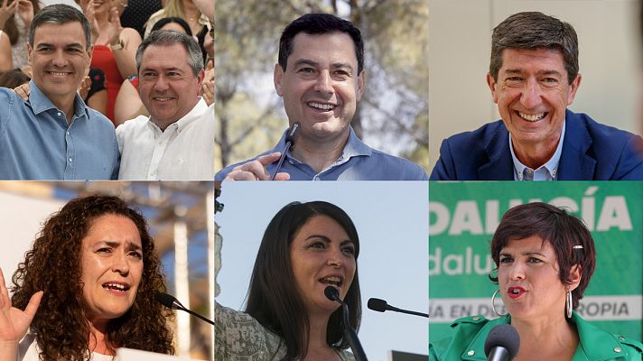 Telediario Fin de Semana - Sánchez aterriza en la campaña de las andaluzas mientras los candidatos siguen pidiendo el voto