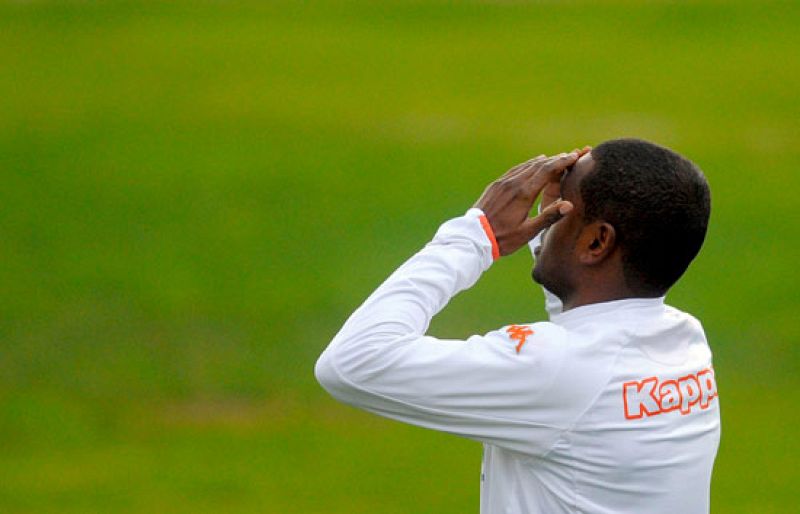 Miguel ya ha entrenado con el Valencia después de la reyerta que protagonizó en Lisboa, con disparos de pistola incluidos.