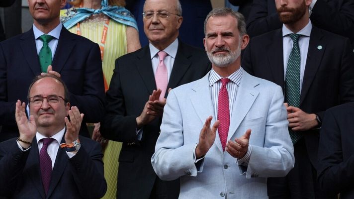 Telediario Fin de Semana - El rey Felipe VI, sobre Nadal: "Es el rey de Roland Garros"