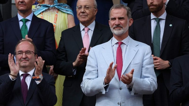 El rey Felipe VI, sobre Nadal: "Es el rey de Roland Garros"