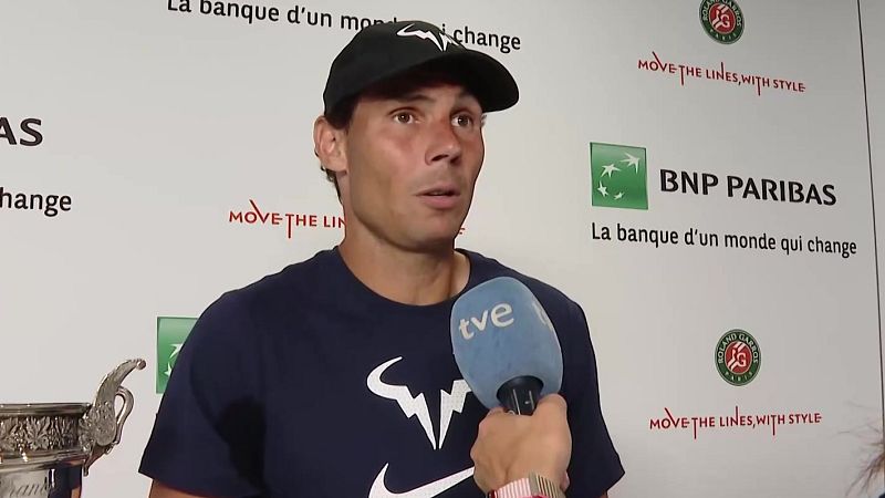 Nadal:  "Me sigue emocionando jugar al tenis y eso me lleva a intentarlo todo para salir adelante"