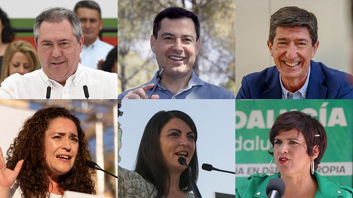 Telediario 1 - El primer debate a seis de las elecciones andaluzas llega este lunes a RTVE después del Telediario